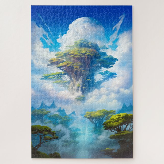 Ancient Sky Forest - Fantasy Art (Vertikal)