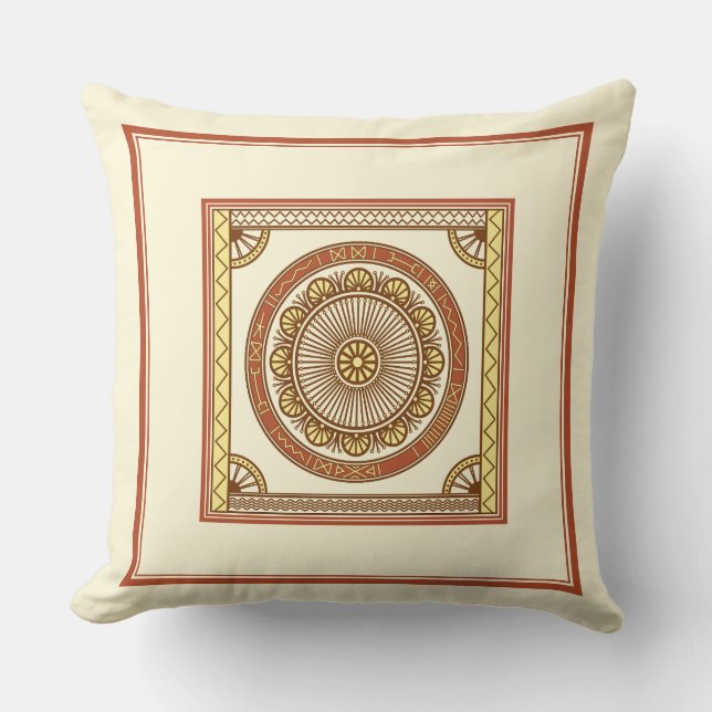 Ancient Slavic Calendar Ornament Kissen (Vorderseite)
