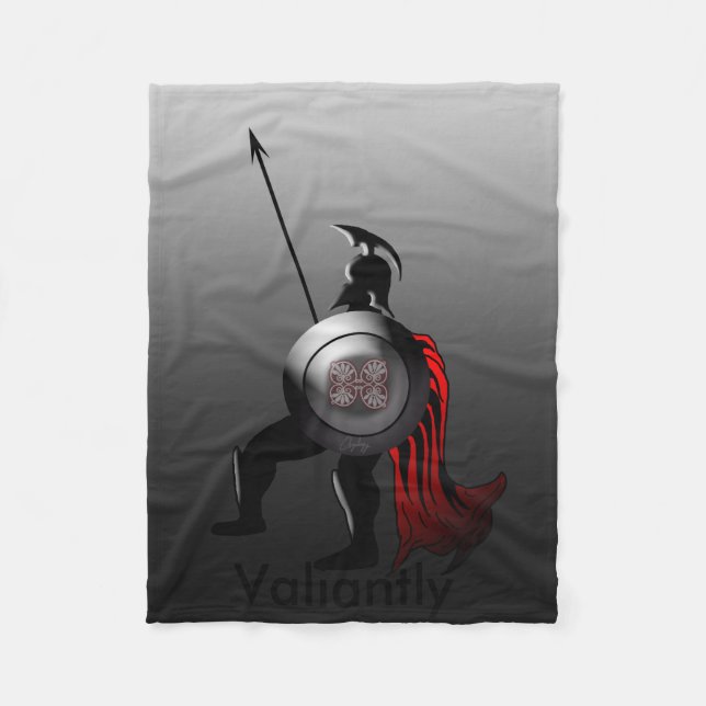 Ancient Spartan Warrior Fleecedecke (Vorderseite)