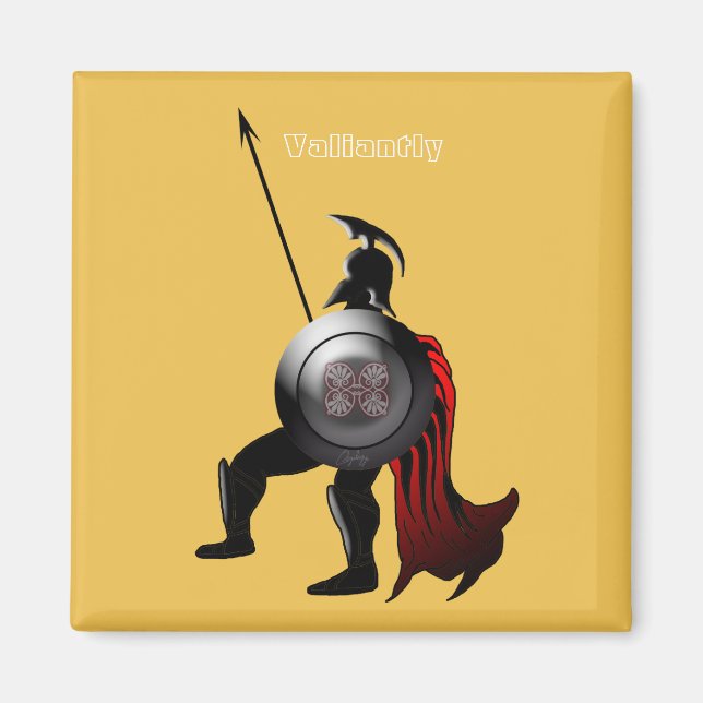 Ancient Spartan Warrior Magnet (Vorne)
