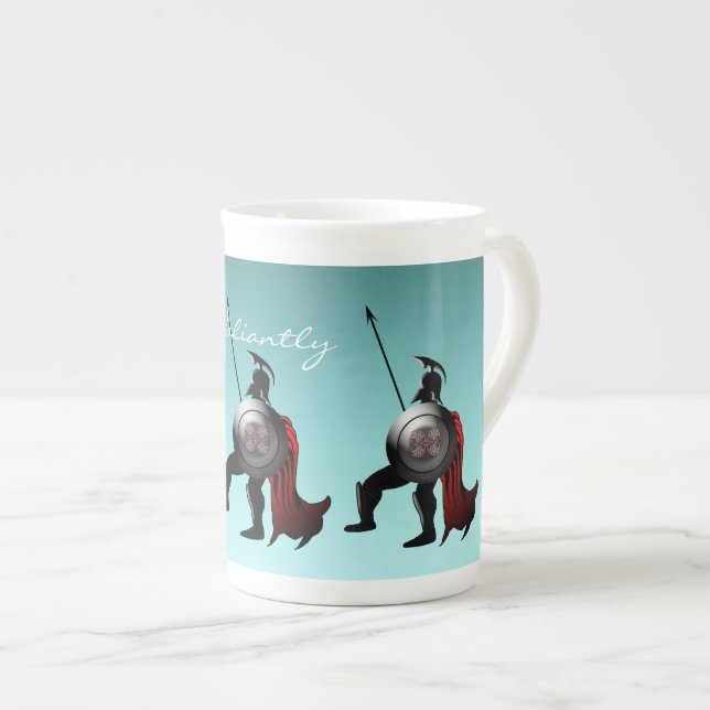 Ancient Spartan Warrior Prozellantasse (Vorderseite Rechts)
