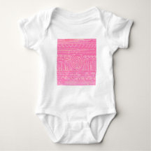 Ancient Sumerian Mesopotamian Muster Pink