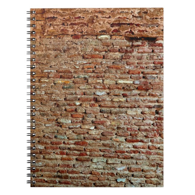 Ancient Textured Brick Wall Lal Killa indiziert Notizblock (Vorderseite)
