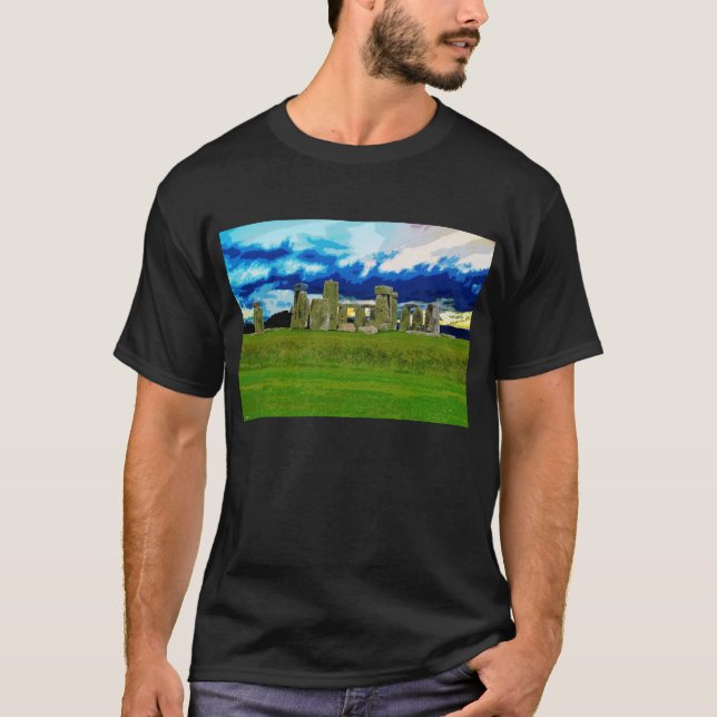 Ancient Wonder Architecture Stonehenge England T-Shirt (Vorderseite)