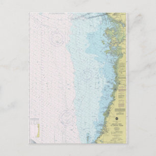 Anclote Keys to Crystal River Nautical Chart Postc Postkarte