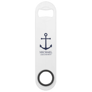 Ancre Bleu Marine Nautical Personnalisé pour Garço