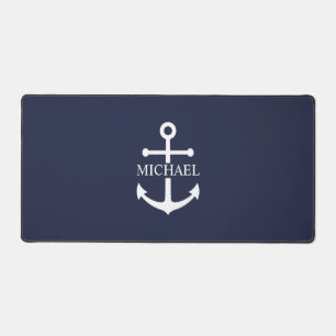 Ancre bleue marine Nom personnalisé