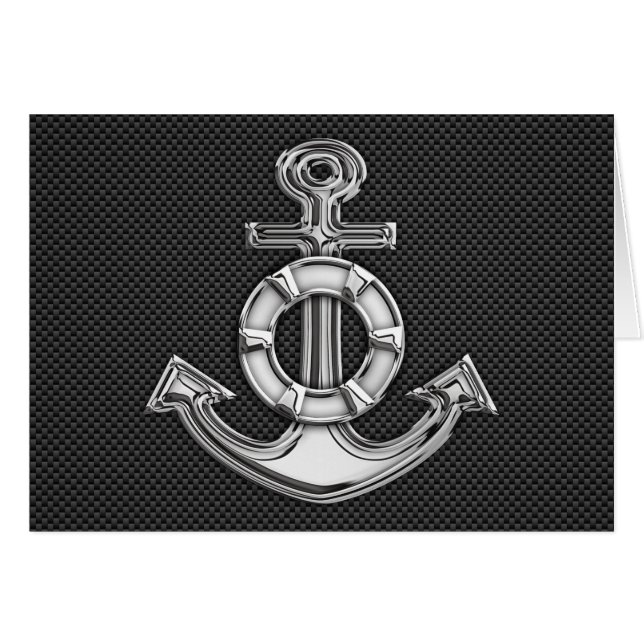 Ancre Chrome Lifesaver sur fibre de carbone (Devant horizontal)