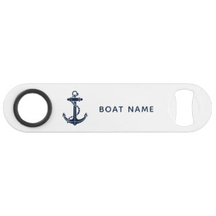Ancre de bateau Marine Bleu Nom nautique Personnal
