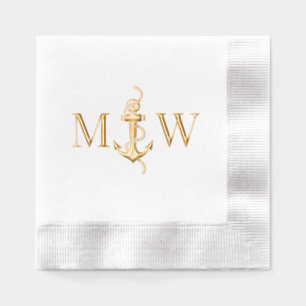 Ancre de corde # 5 Mariée Marié Mariage 2 Initiale