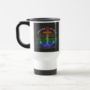 "Ancre en soi" Tasse de café de voyage.