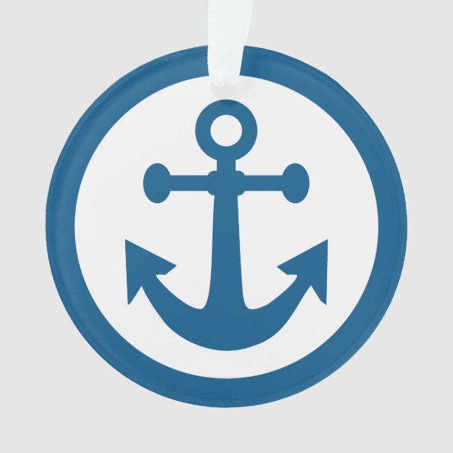 Ancre marine ornement personnalisé (devant)