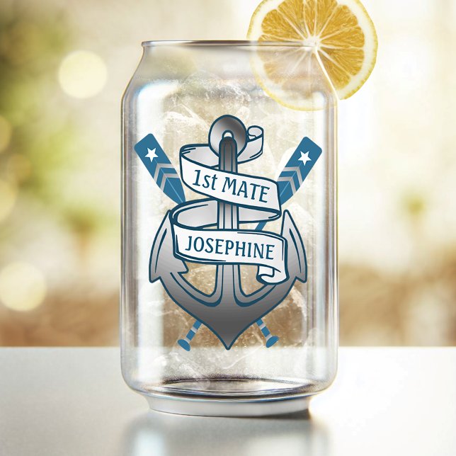 Ancre Nautical Oars 1st Mate Nom personnalisé (Créateur téléchargé)