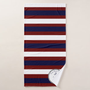 Ancre nautique bleu marine blanc rouge rouille ray