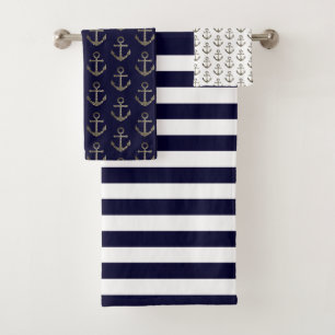 Ancre nautique Blue White Sailing