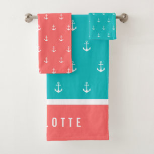 Ancre nautique de couleurs faites sur commande