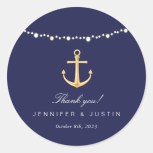 Ancre nautique Mariage Favoriser les Stickers Merc