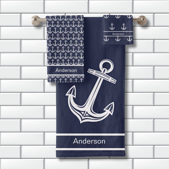 Ancre nautique personnalisée Salle de bain Ocean N (Créateur téléchargé)