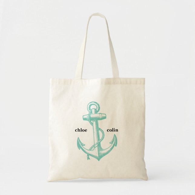 Ancré par l'amour - sac fourre-tout bienvenu à (Devant)
