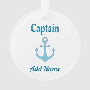 Ancre personnalisée du capitaine de bateau