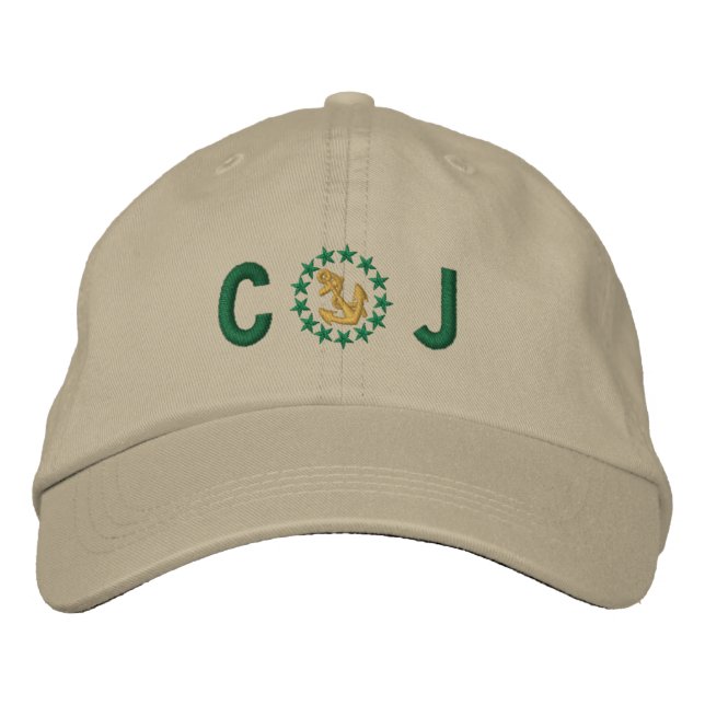 ANCRE Stars Monogramme Personnaliser Casquette bro (Devant)