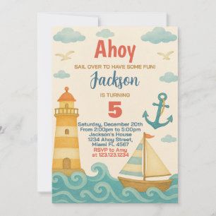 Ancres Aweigh ! Invitation Nautique