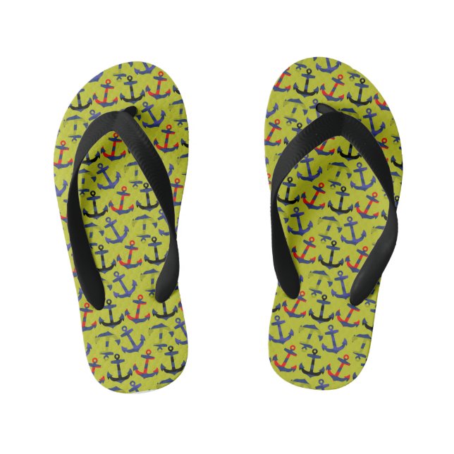 Ancres Aweigh ! Nautique, tongs de plage pour enfa (Semelle)