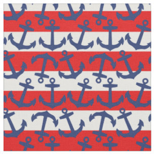 Ancres Aweigh, Tissu De Bandes Nautiques