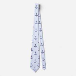 Ancres bleues Cravate masculin nautique