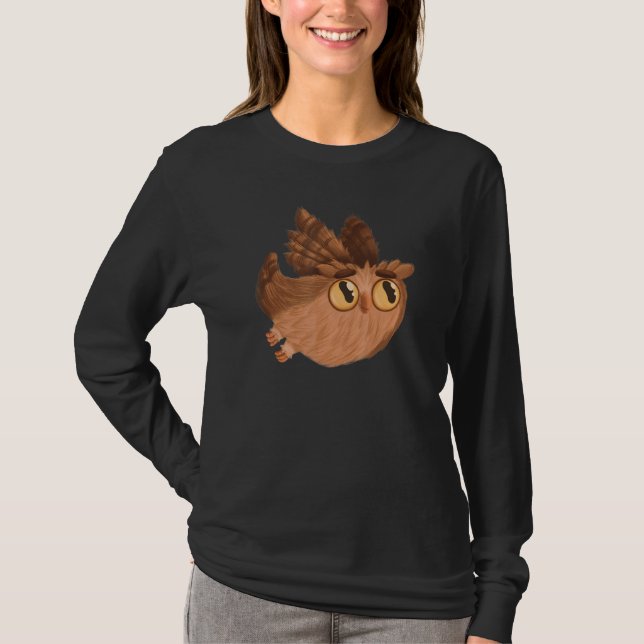 And Cute Papa Owl T-Shirt (Vorderseite)