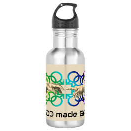 AND GOD MADE GAY MEN EDELSTAHLFLASCHE
