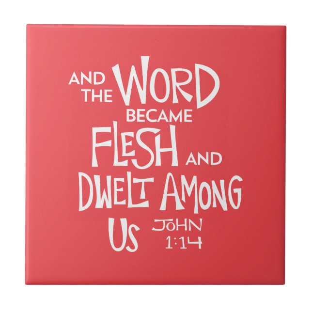 And the Word became Flesh Fliese (Vorderseite)