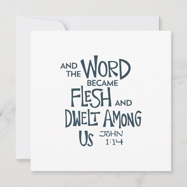 And the Word became Flesh Karte (Vorderseite)