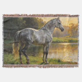 Andalusian Stallion by the Lake Decke