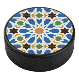 Andalusian Tiles 10 (Real Alcazar, Seville) Eishockey Puck