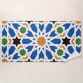 Andalusian Tiles 10 (Real Alcazar, Seville) Strandtuch