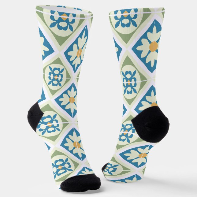 Andalusian Tiles 13 Socken (Gewinkelt)