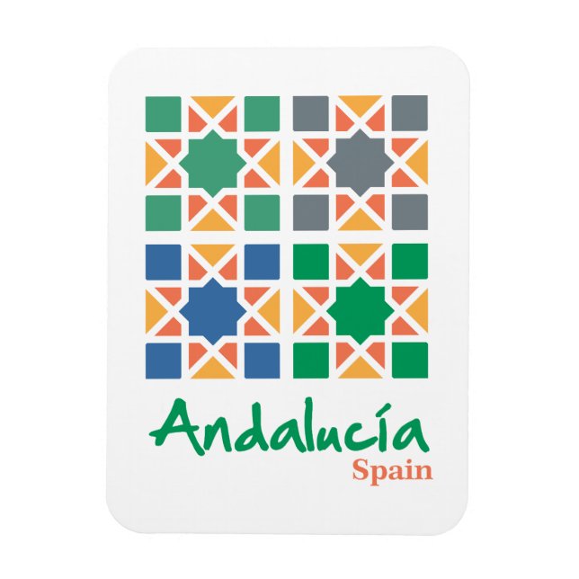 Andalusian Tiles 4 Magnet (Vertikal)