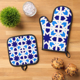 Andalusian Tiles 6 Ofenhandschuh & Topflappen-Set