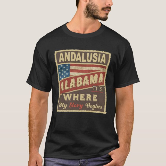ANDALUSIEN, AL Hier beginnt meine Geschichte T-Shirt (Vorderseite)