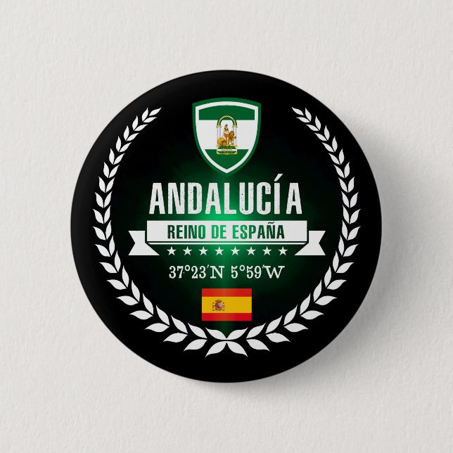 Andalusien Button (Vorderseite)