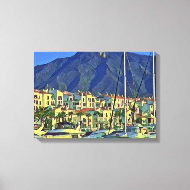 Andalusien - MARBELLA - Panorama Leinwanddruck (Vorderseite)