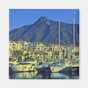 Andalusien - MARBELLA - Panorama Magnet