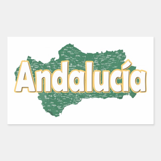 Andalusien Rechteckiger Aufkleber (Vorderseite)