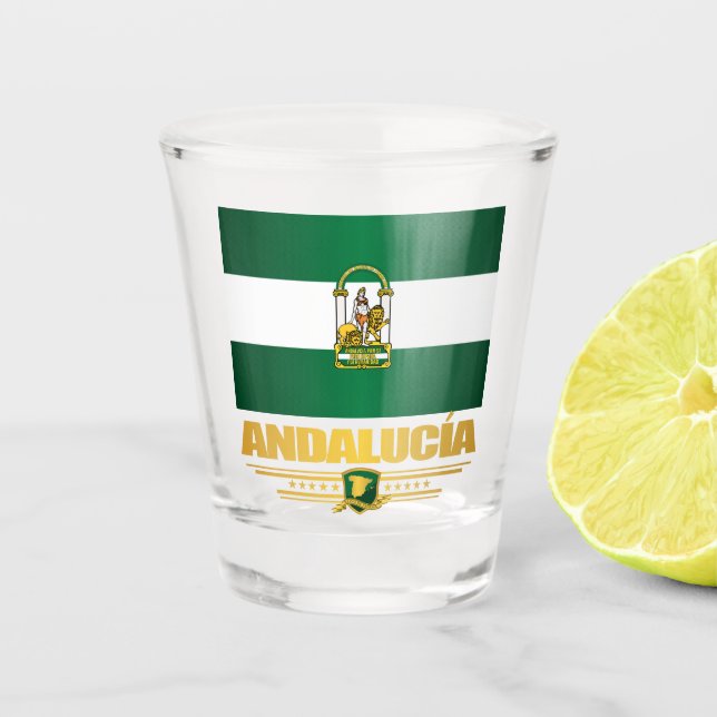 Andalusien Schnapsglas (Vorderseite)