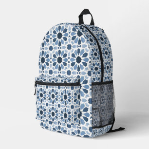 Andalusische Echoes: Boho marokkanische Geometrie Bedruckter Rucksack