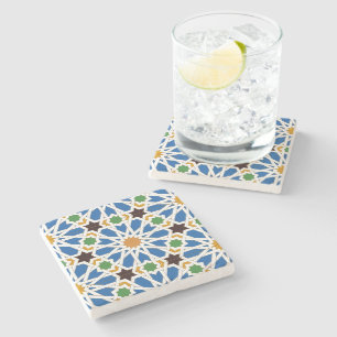 Andalusische Fliesen 10 (Real Alcazar, Sevilla) Steinuntersetzer