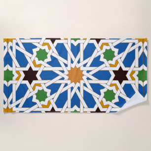 Andalusische Fliesen 10 (Real Alcazar, Sevilla) Strandtuch
