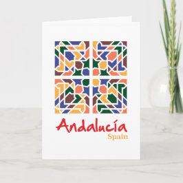 Andalusische Fliesen 1 Dankeskarte
