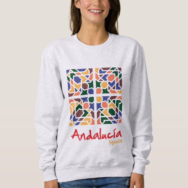 Andalusische Fliesen 1 Sweatshirt (Vorderseite)